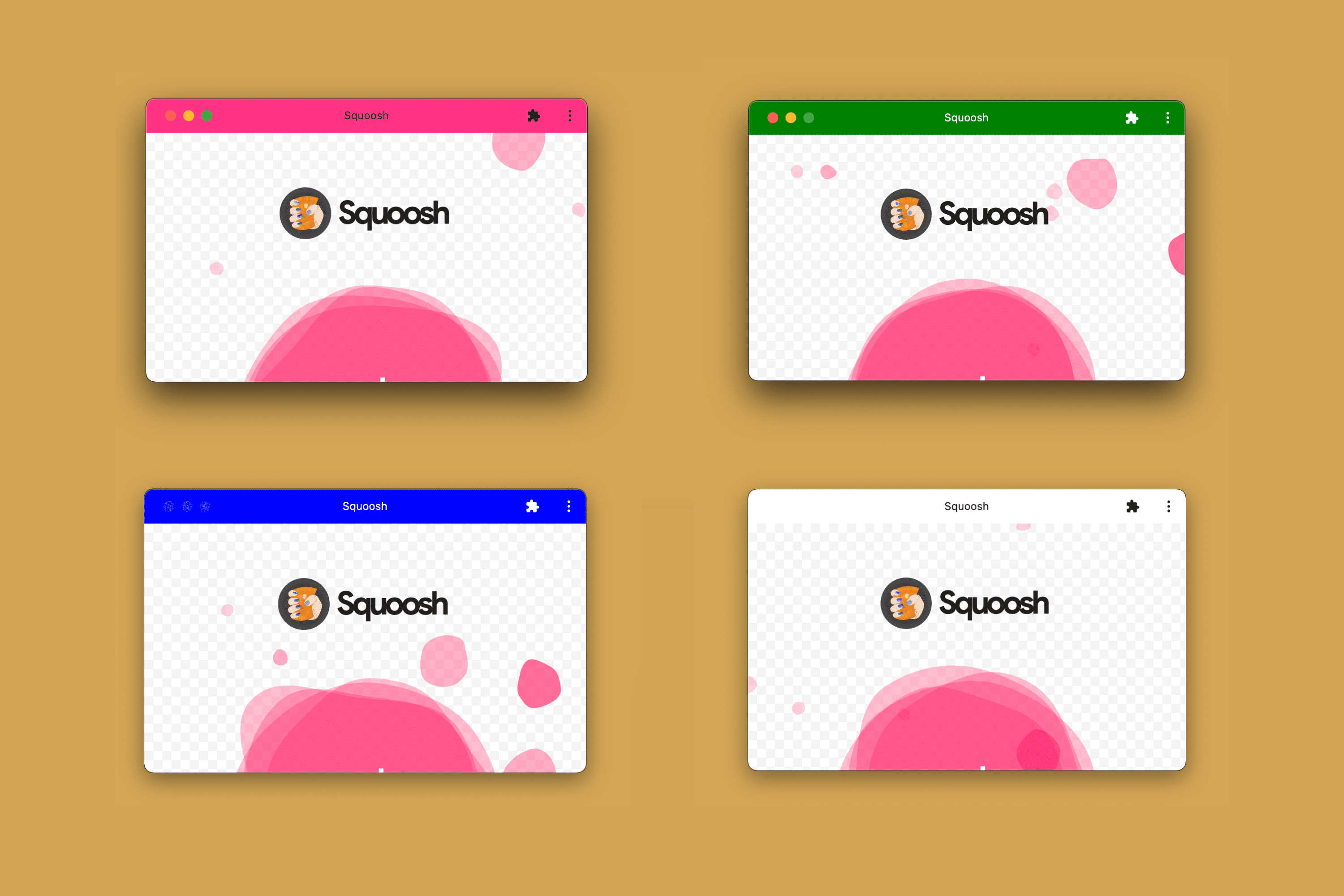 La même PWA installée sur un ordinateur avec une couleur de thème différente.