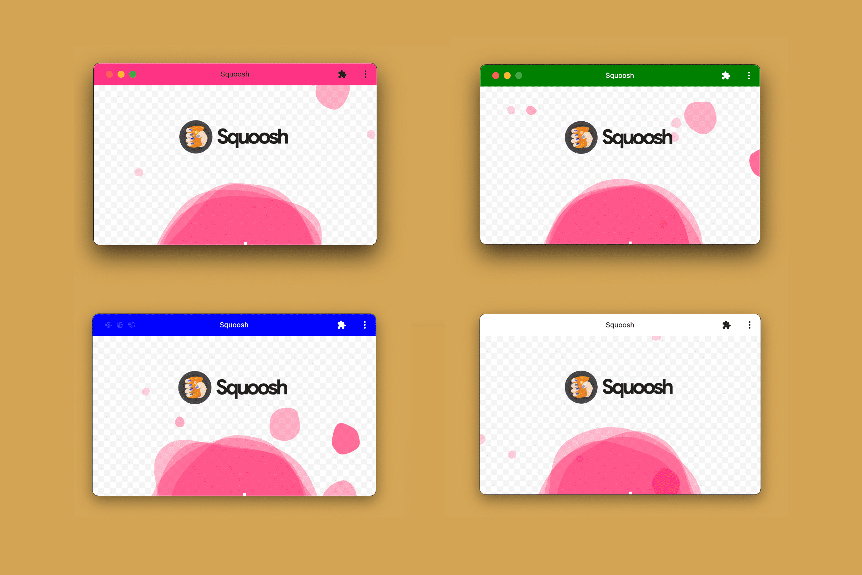 تطبيق الويب التقدّمي نفسه المثبّت على الكمبيوتر المكتبي مع لون مظهر مختلف.