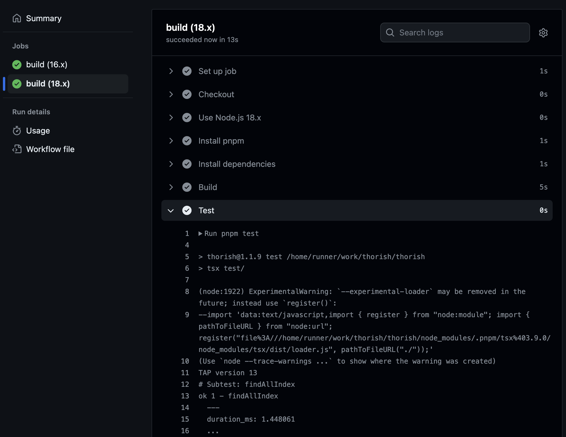 GitHub का स्क्रीनशॉट
  कार्रवाइयों की जांच की प्रक्रिया.